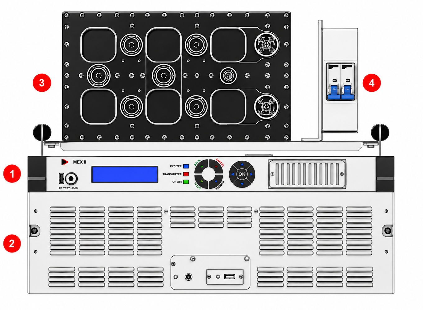 Architettura interna ALPAN 1000W VHF DAB+